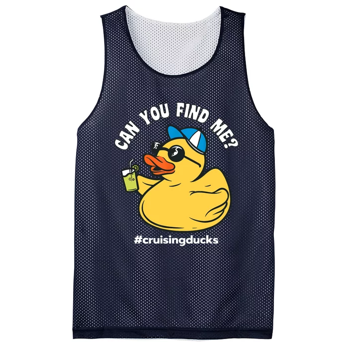 Cruising Ducks, Can You Find Me?, Cruise Duck Mesh Reversible Basketball Jersey Tank