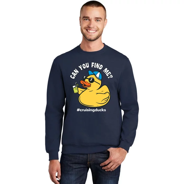 Cruising Ducks, Can You Find Me?, Cruise Duck Tall Sweatshirt