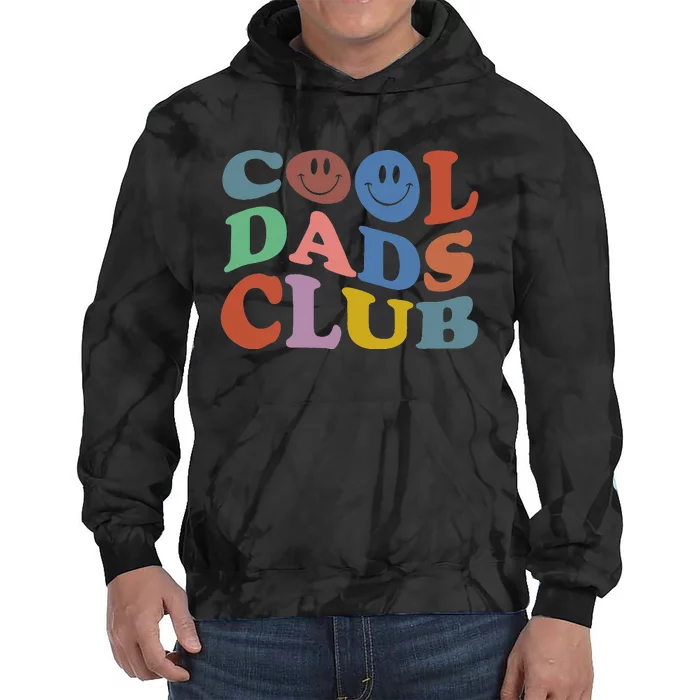 Cool Dads Club Funny Smile Colorful Father's Day Tie Dye Hoodie