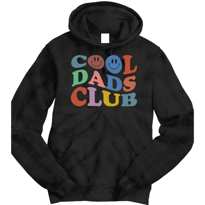 Cool Dads Club Funny Smile Colorful Father's Day Tie Dye Hoodie