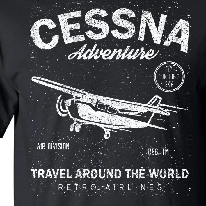 Cessna Distressed Tall T-Shirt