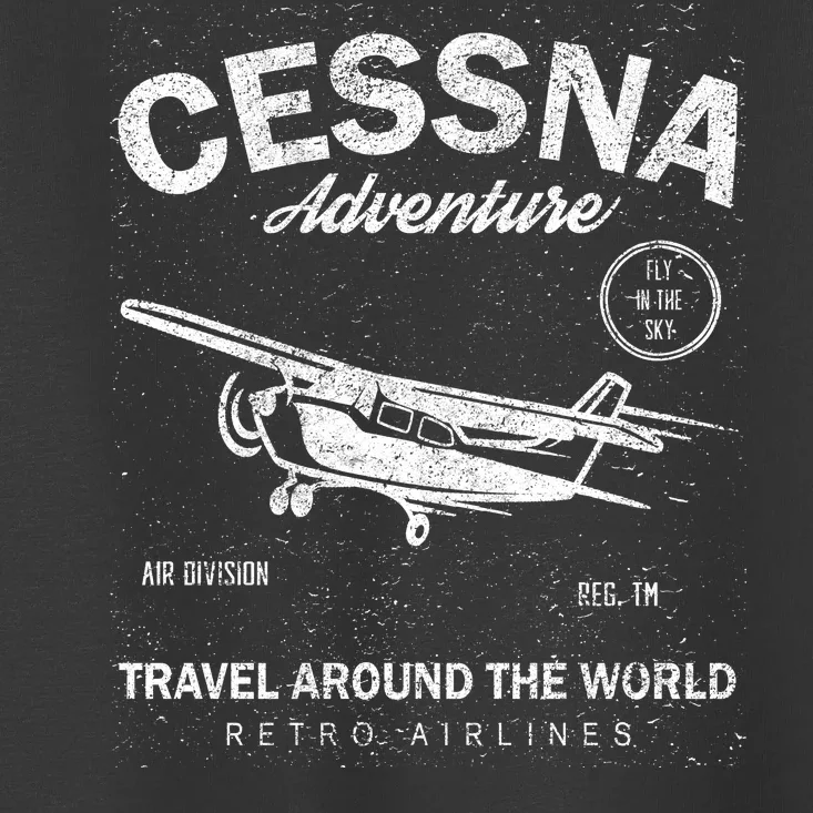 Cessna Distressed Toddler T-Shirt