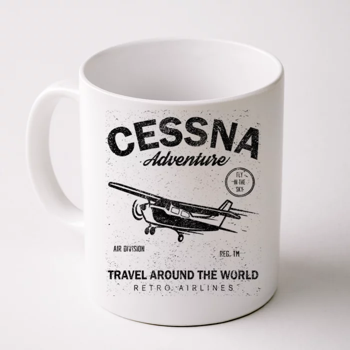 Cessna Distressed Front & Back Coffee Mug