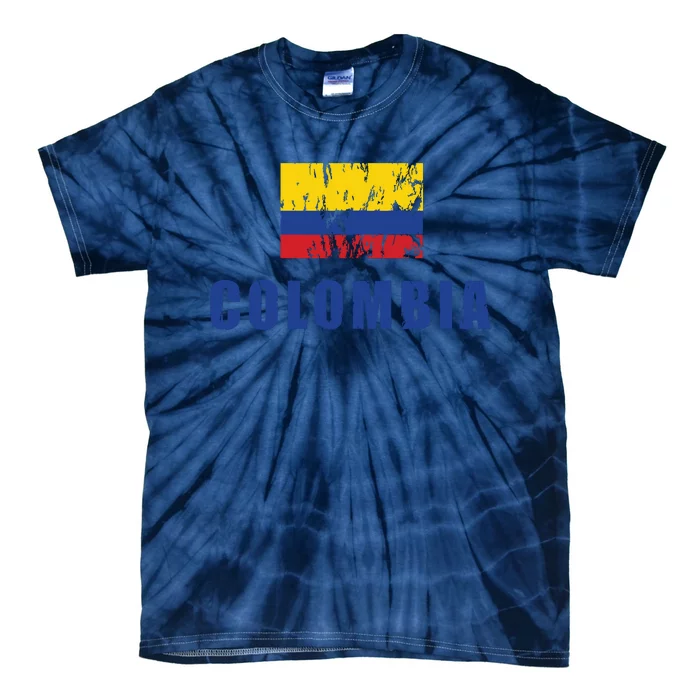 Colombia Design Columbian Clothing Outfit Tie-Dye T-Shirt