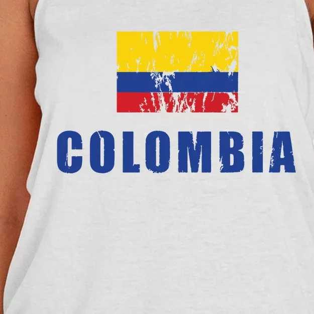 Colombia Design Columbian Clothing Outfit Women's Knotted Racerback Tank