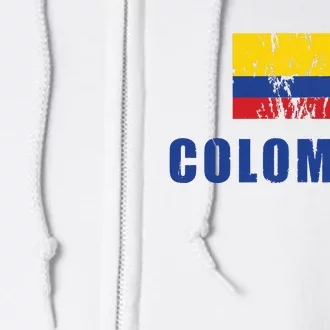 Colombia Design Columbian Clothing Outfit Full Zip Hoodie