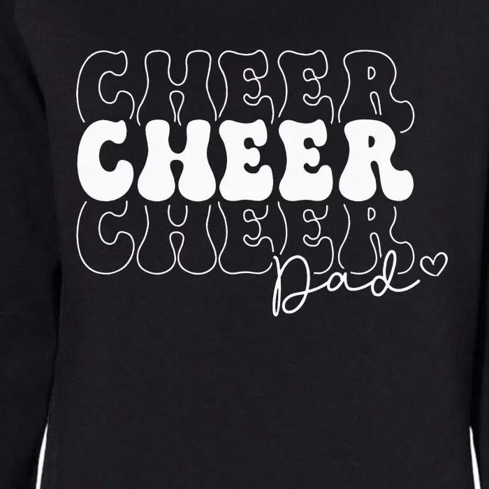 Cheer Dad Cheerleading Father's DayGroovy Daughter Womens California Wash Sweatshirt