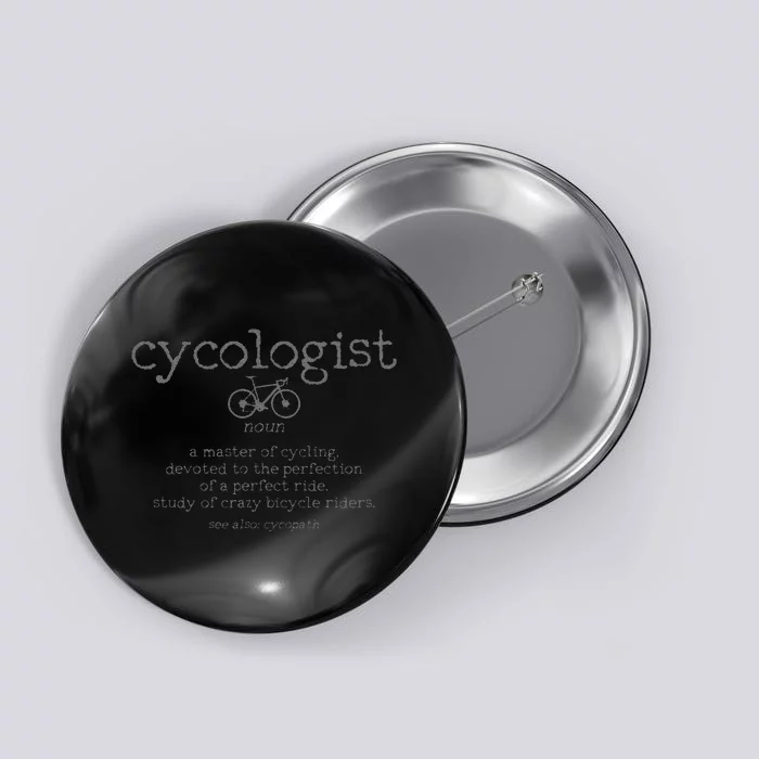 Cycologist Definition Cycling Bike Racing Funny Cyclist Gift Button