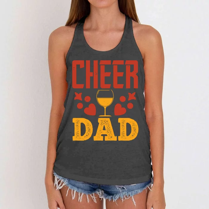 Cheer Dad Women's Knotted Racerback Tank