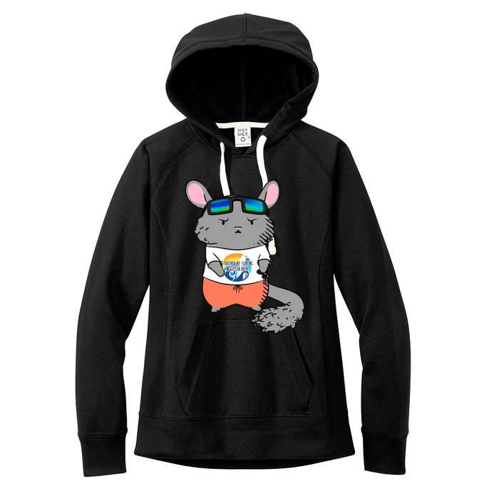 Chinchilla Dad Women's Fleece Hoodie