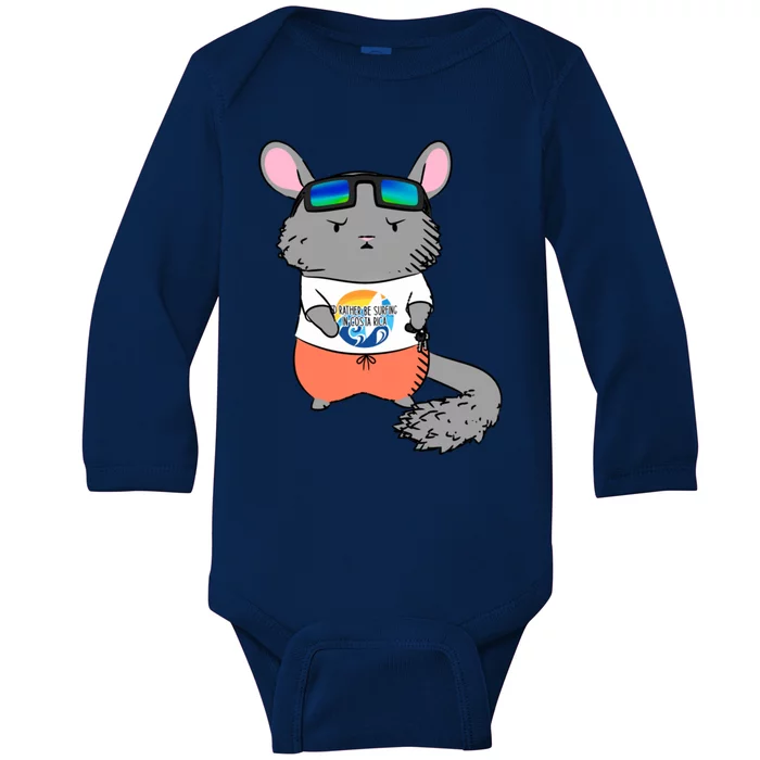 Chinchilla Dad Baby Long Sleeve Bodysuit