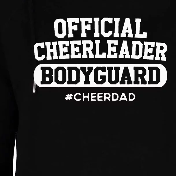 Cheer Dad Cheerleader Bodyguard Womens Funnel Neck Pullover Hood