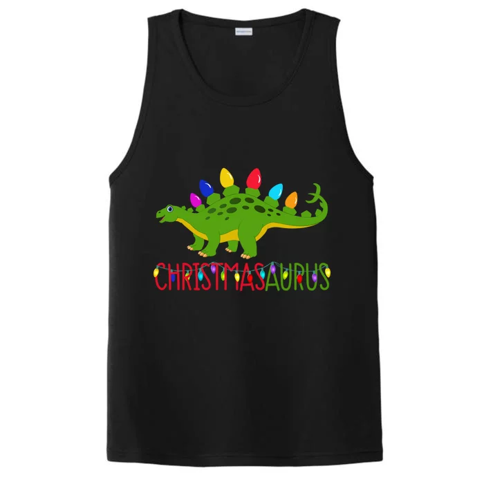 Christmas Dinosaur Christmasaurus Cute Tree Rex Dino Saurus Gift Performance Tank