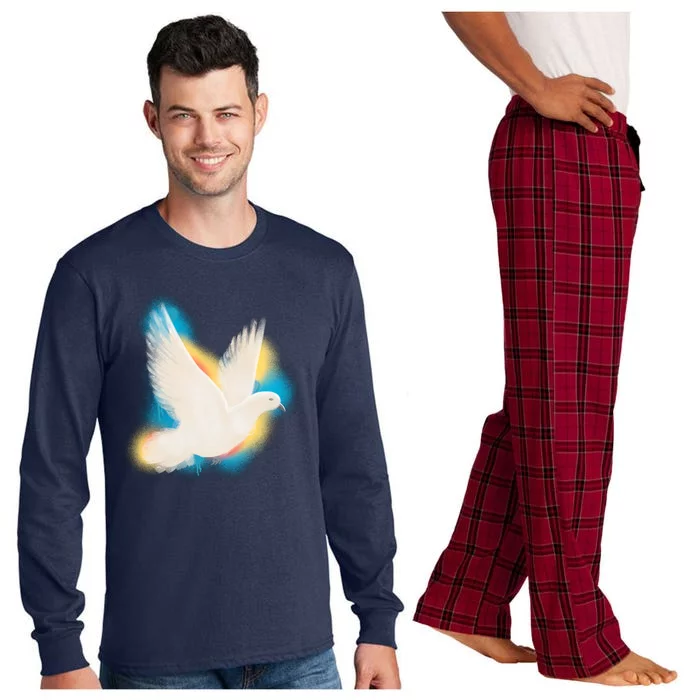 Colorful Dove Long Sleeve Pajama Set