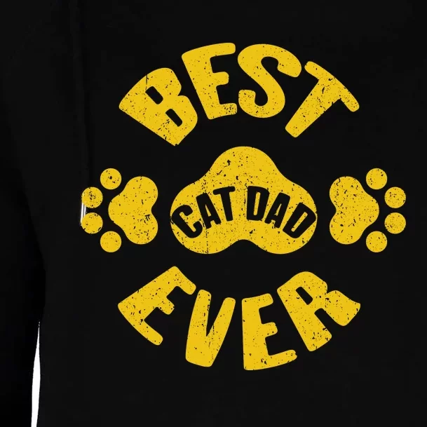 Cat Dad Womens Funnel Neck Pullover Hood