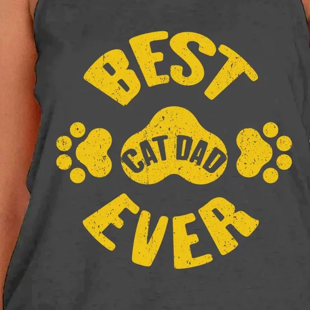 Cat Dad Women's Knotted Racerback Tank