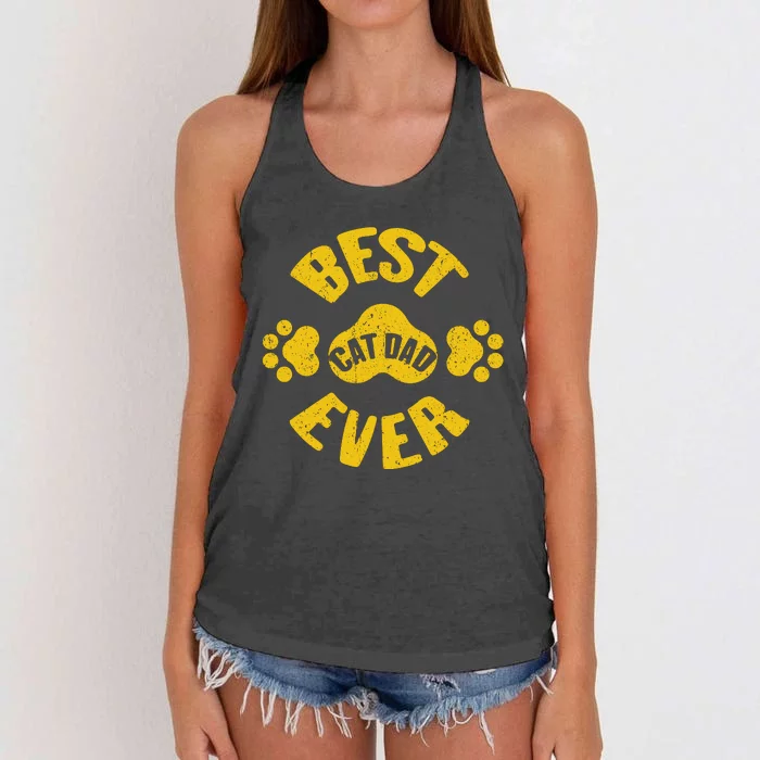 Cat Dad Women's Knotted Racerback Tank