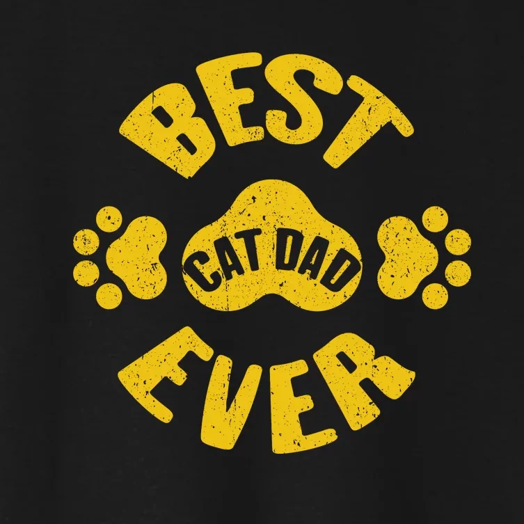 Cat Dad Women's Crop Top Tee