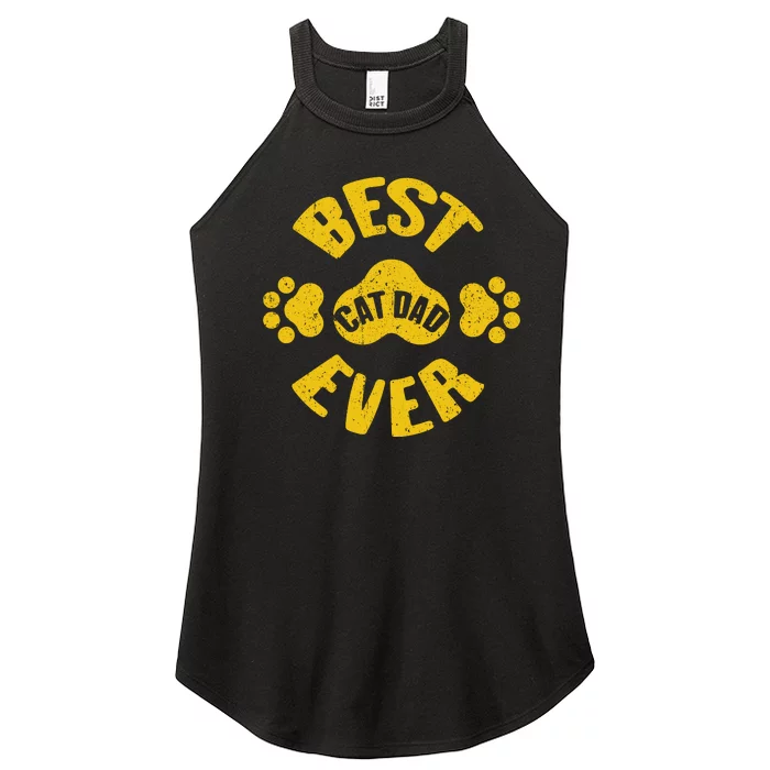 Cat Dad Women’s Perfect Tri Rocker Tank