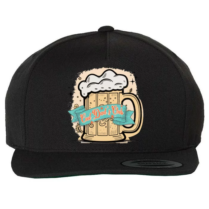 Cool Dad's Club Beer Father’s Day Wool Snapback Cap