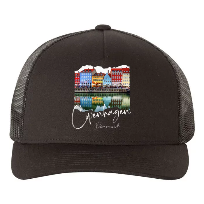 Copenhagen Denmark Copenhagen At Night Yupoong Adult 5-Panel Trucker Hat