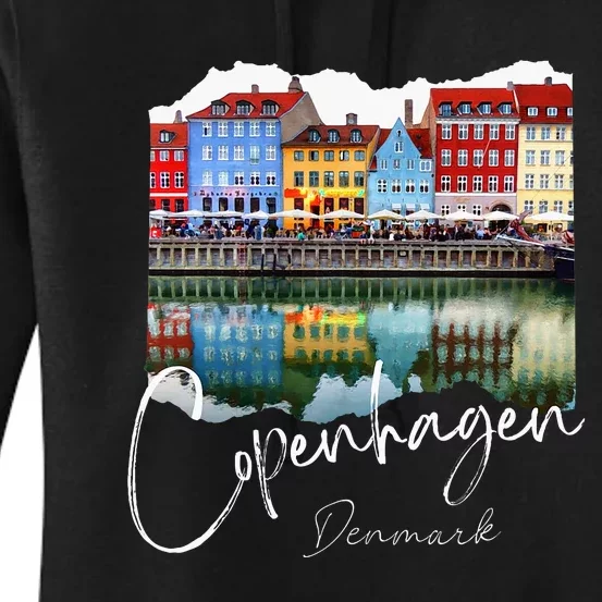 Copenhagen Denmark Copenhagen At Night Women's Pullover Hoodie