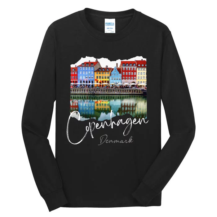 Copenhagen Denmark Copenhagen At Night Tall Long Sleeve T-Shirt