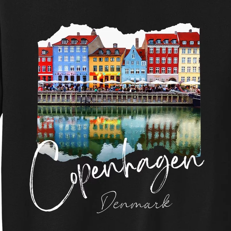 Copenhagen Denmark Copenhagen At Night Tall Sweatshirt