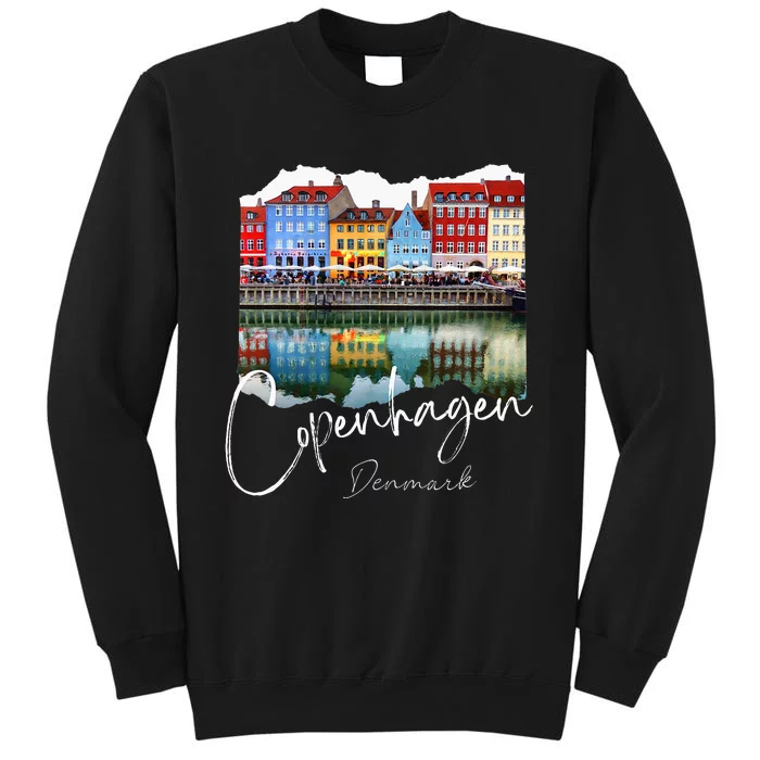 Copenhagen Denmark Copenhagen At Night Tall Sweatshirt