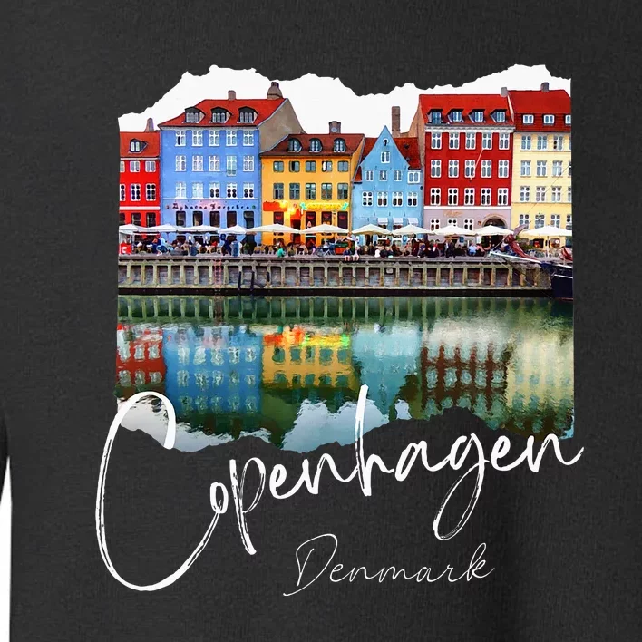 Copenhagen Denmark Copenhagen At Night Toddler Sweatshirt