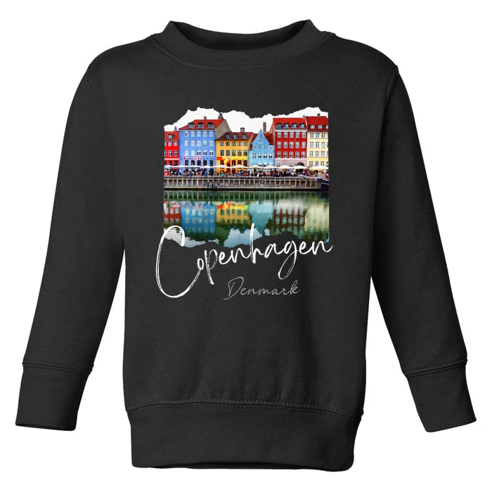 Copenhagen Denmark Copenhagen At Night Toddler Sweatshirt