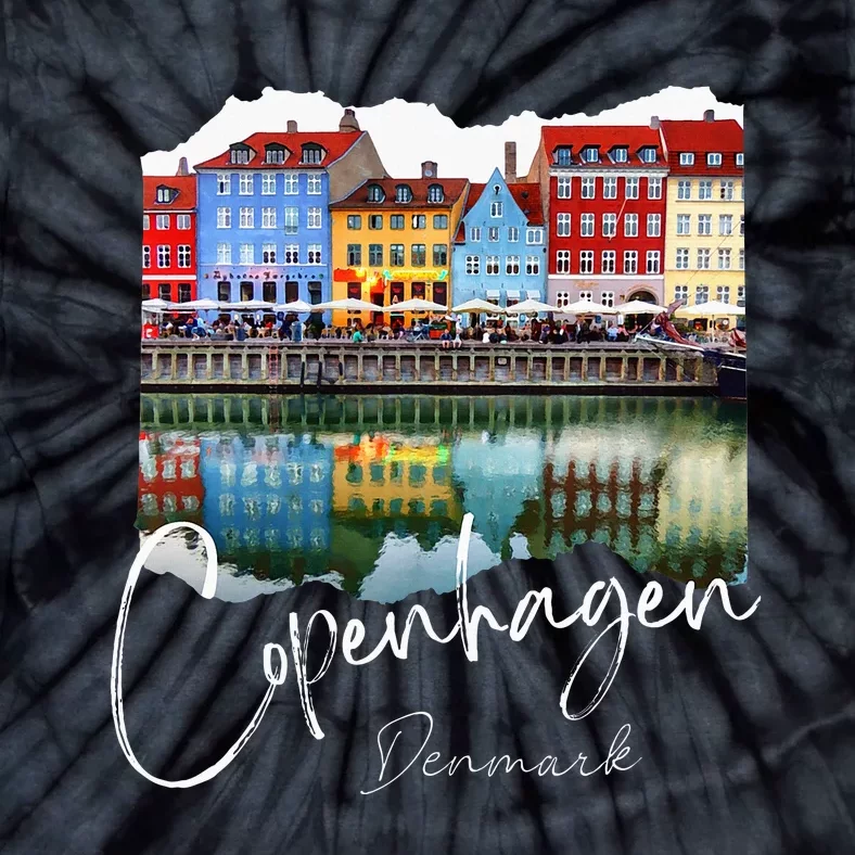 Copenhagen Denmark Copenhagen At Night Tie-Dye T-Shirt