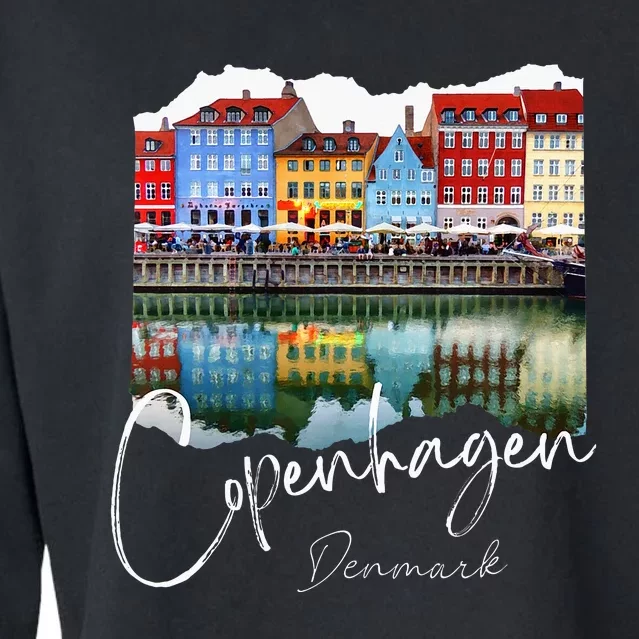 Copenhagen Denmark Copenhagen At Night Cropped Pullover Crew