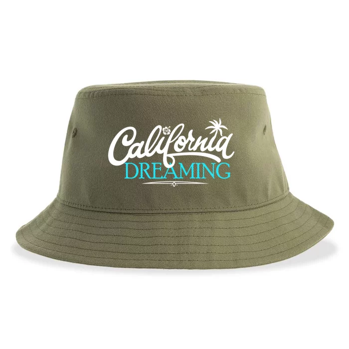 California Dreaming Cali Fun Life Beach Vacation Gift Sustainable Bucket Hat