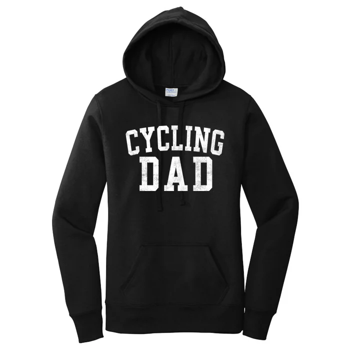 Cycling Dad Classic Bold Font FatherS Day Daddy Women's Pullover Hoodie