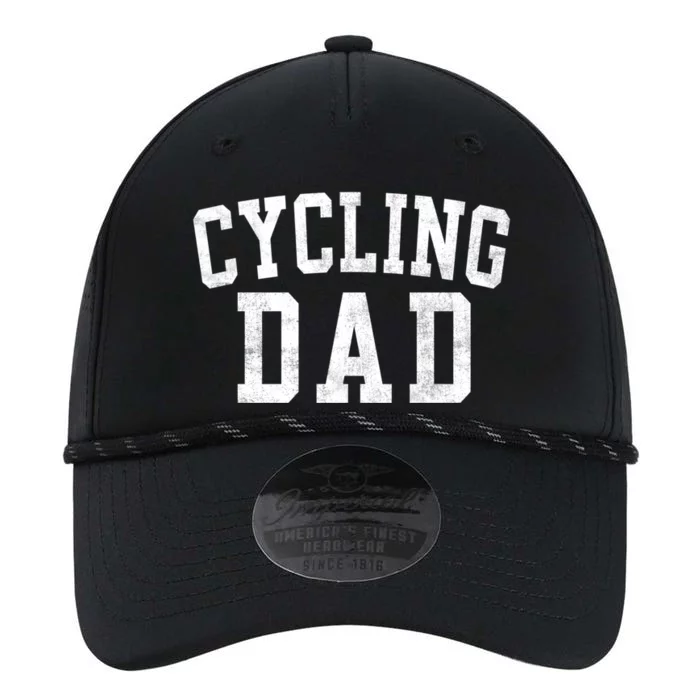 Cycling Dad Classic Bold Font FatherS Day Daddy Performance The Dyno Cap