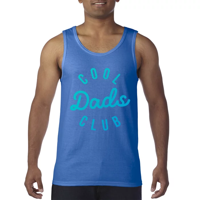 Cool Dads Club Vintage Dad Retro Fathers Day Costume Funny Gift Tank Top