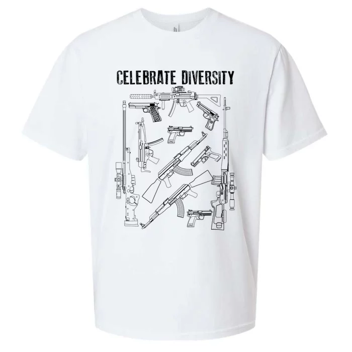 Celebrate Diversity | Cute Black Firearm Owners Funny Gift Sueded Cloud Jersey T-Shirt