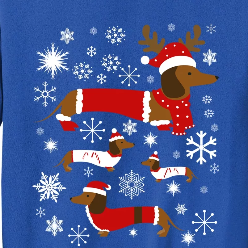 Cute Dachshund Christmas For Dog Lovers Gift Tall Sweatshirt