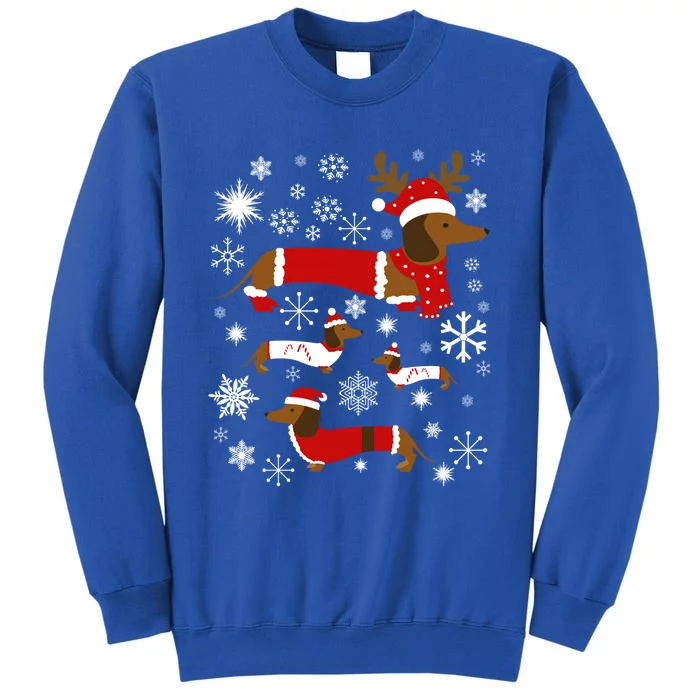 Cute Dachshund Christmas For Dog Lovers Gift Tall Sweatshirt