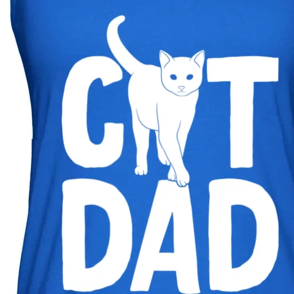 Cat Dad Ladies Essential Flowy Tank