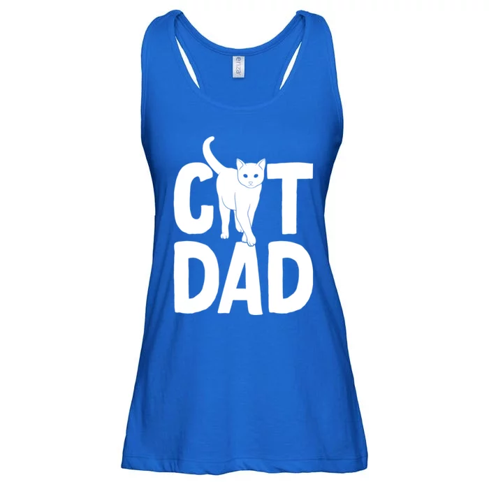 Cat Dad Ladies Essential Flowy Tank