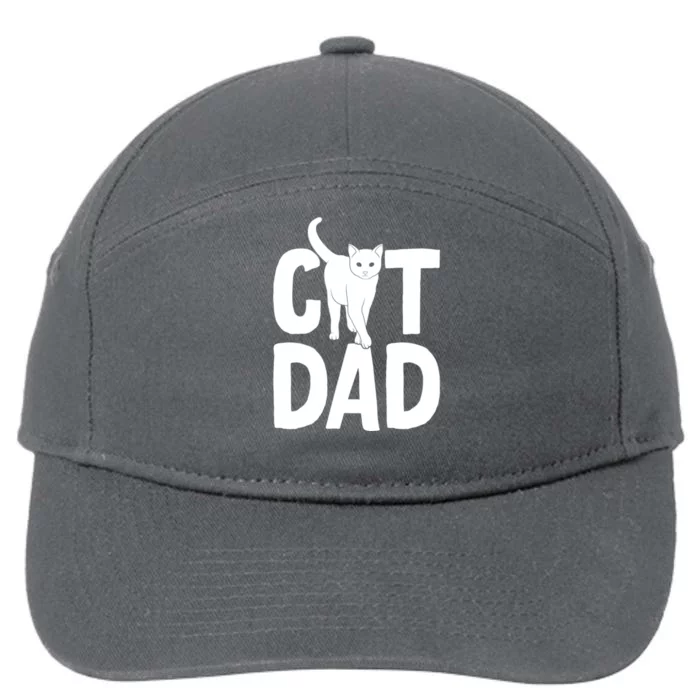 Cat Dad 7-Panel Snapback Hat