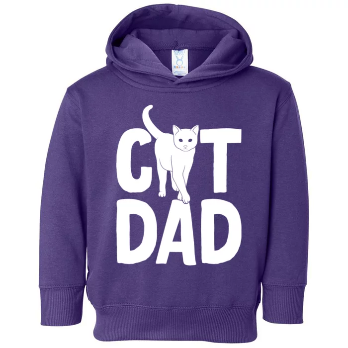 Cat Dad Toddler Hoodie