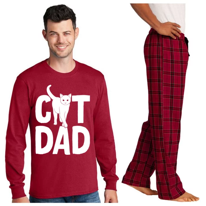 Cat Dad Long Sleeve Pajama Set