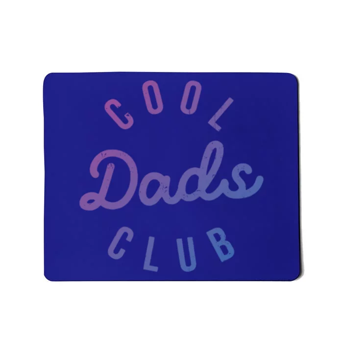 Cool Dads Club Vintage Dad Retro Fathers Day Costume Funny Gift Mousepad