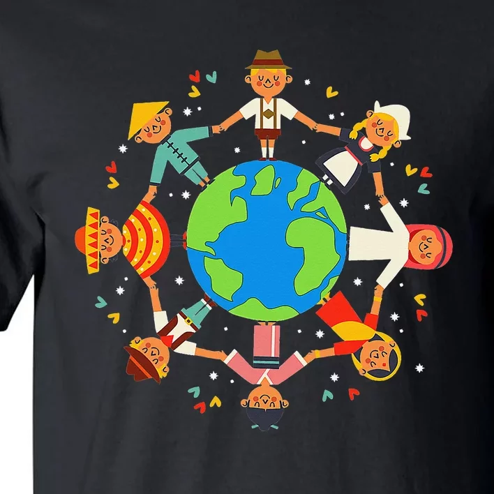 Cultural diversity Children Around the World Earth Day Tall T-Shirt