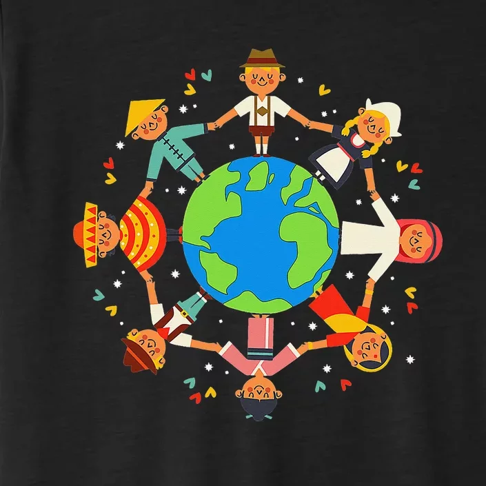 Cultural diversity Children Around the World Earth Day ChromaSoft Performance T-Shirt