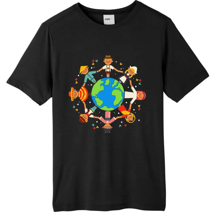 Cultural diversity Children Around the World Earth Day ChromaSoft Performance T-Shirt