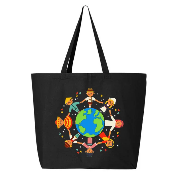 Cultural diversity Children Around the World Earth Day 25L Jumbo Tote